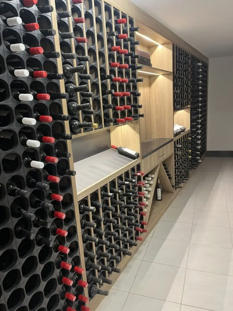 LED installation on wine cellar-min