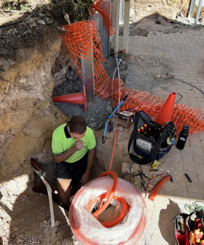 underground cable installation