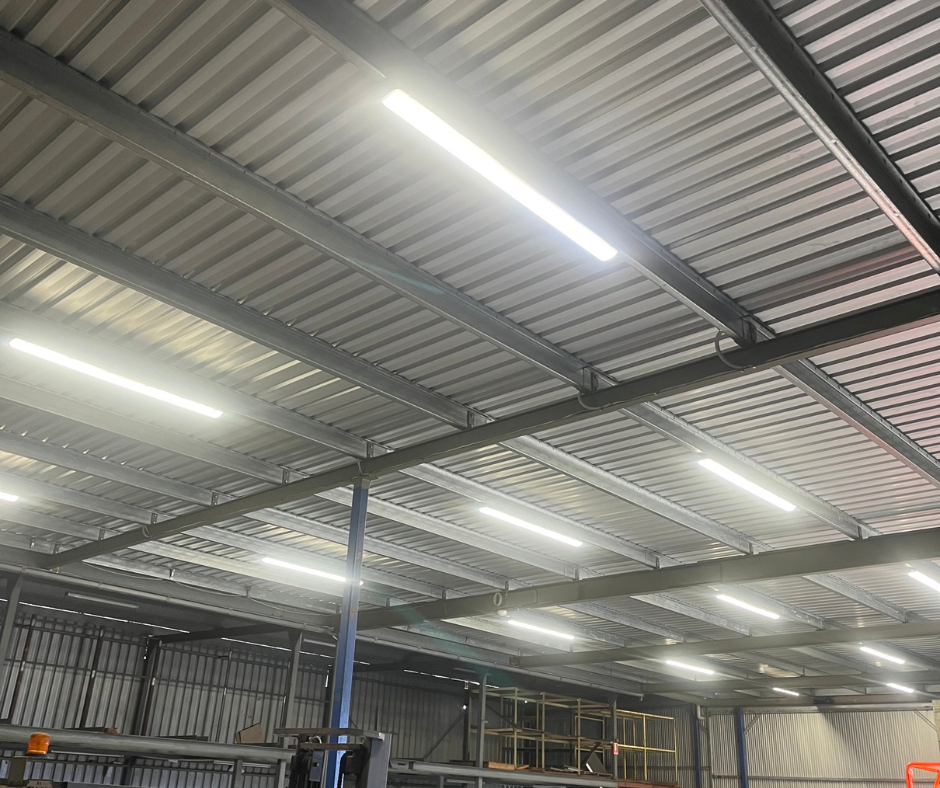 LED lighting in shed
